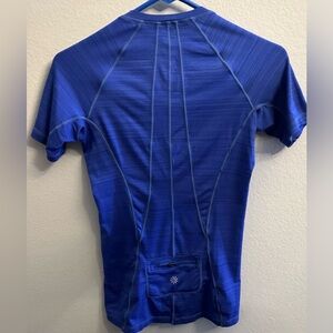 Athleta short sleeve top, blue size small